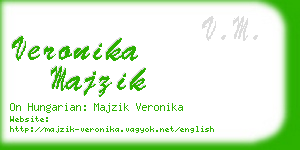 veronika majzik business card